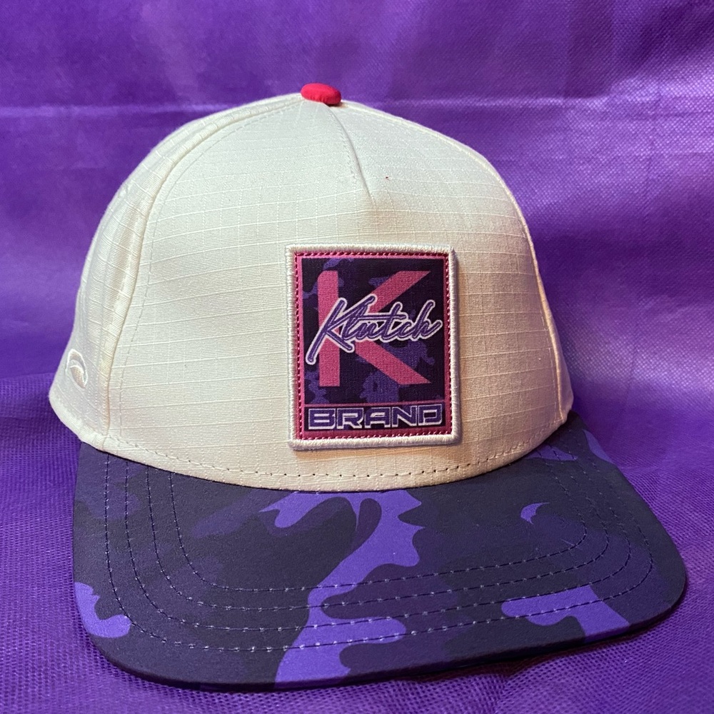 Klutch Brand strap back hat (purple, white , OSFA)